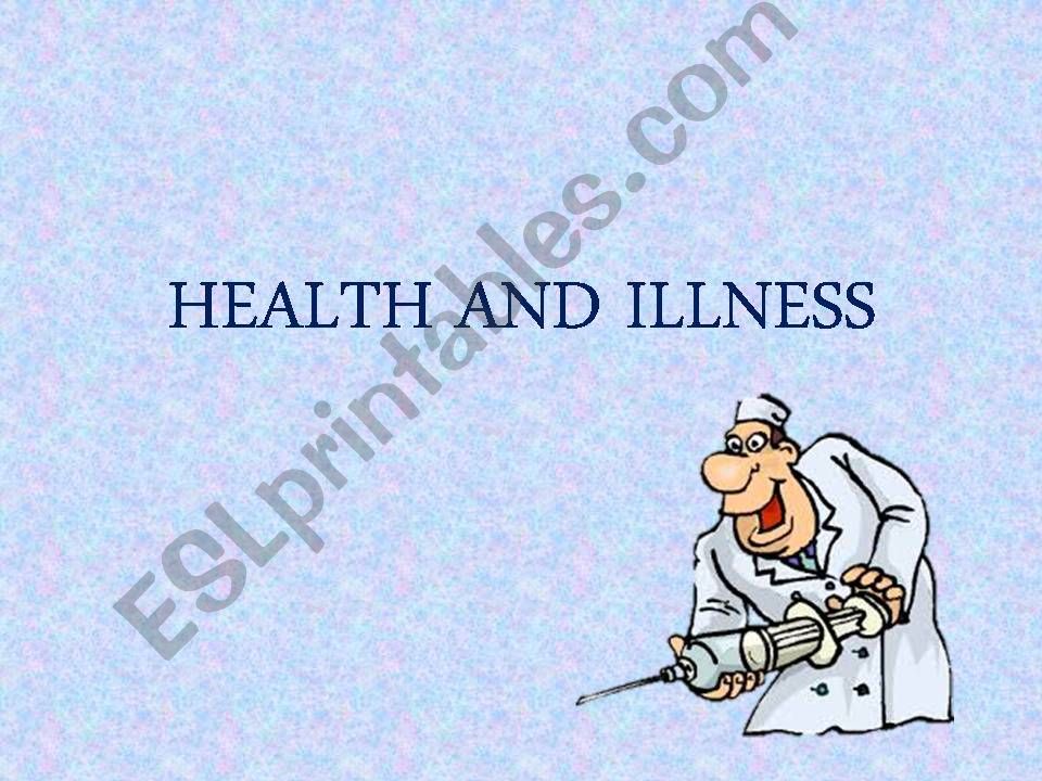 HEALTH AND ILLNESS powerpoint