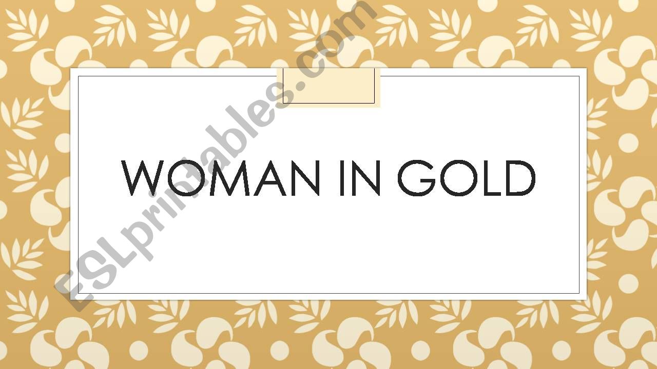 Woman in Gold Movie Questions powerpoint