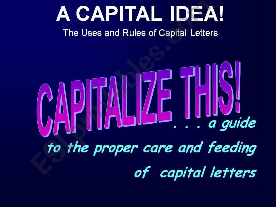 Capitals powerpoint