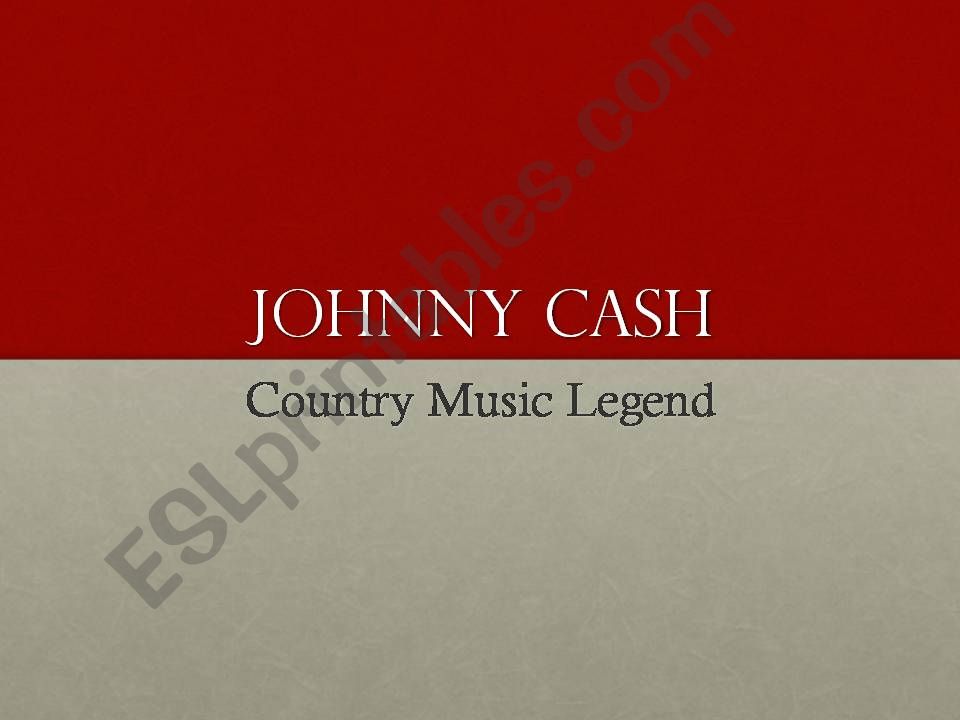 Johnny Cash - Country Music Legend