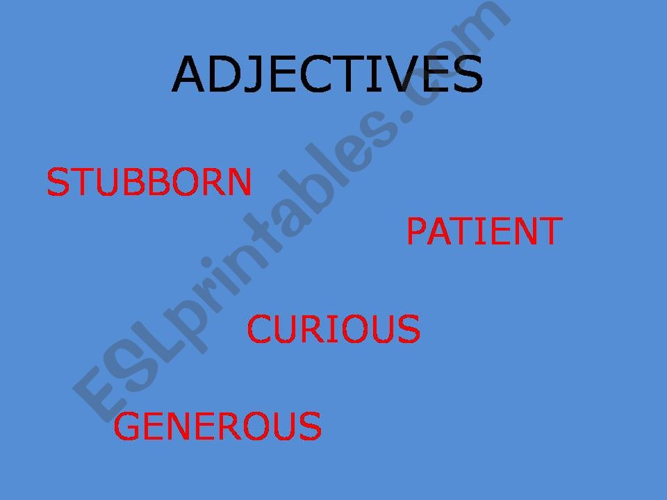 Adjectives powerpoint