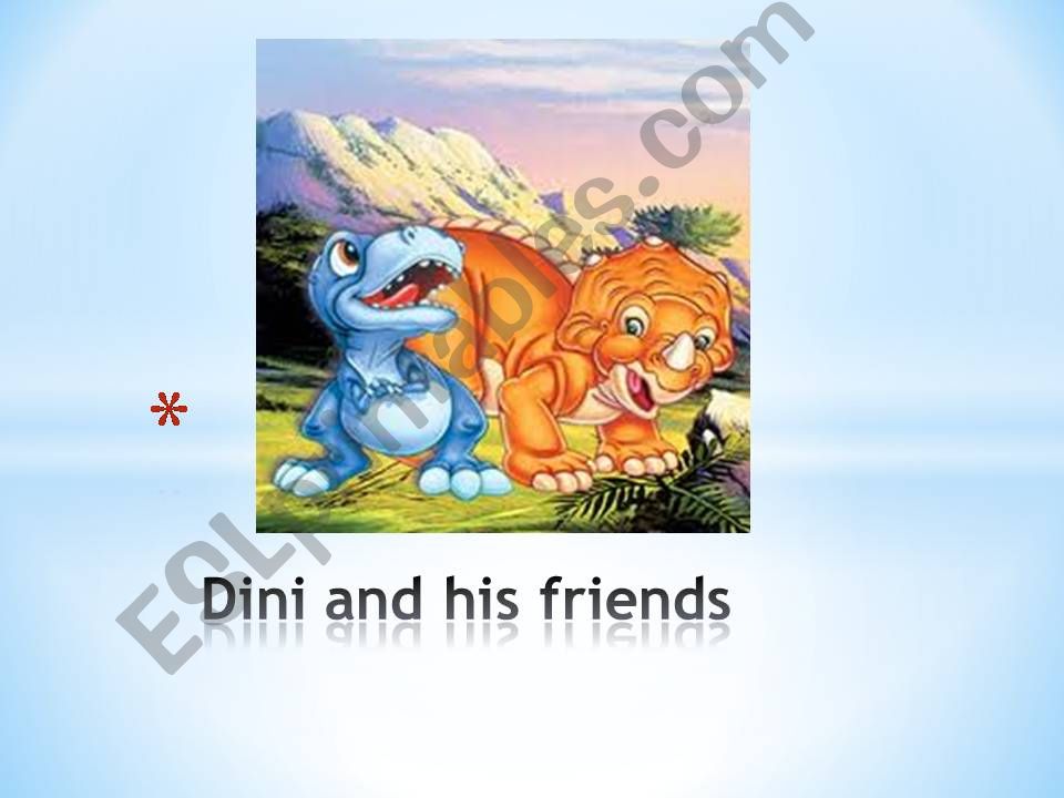 Dini and his friends  powerpoint