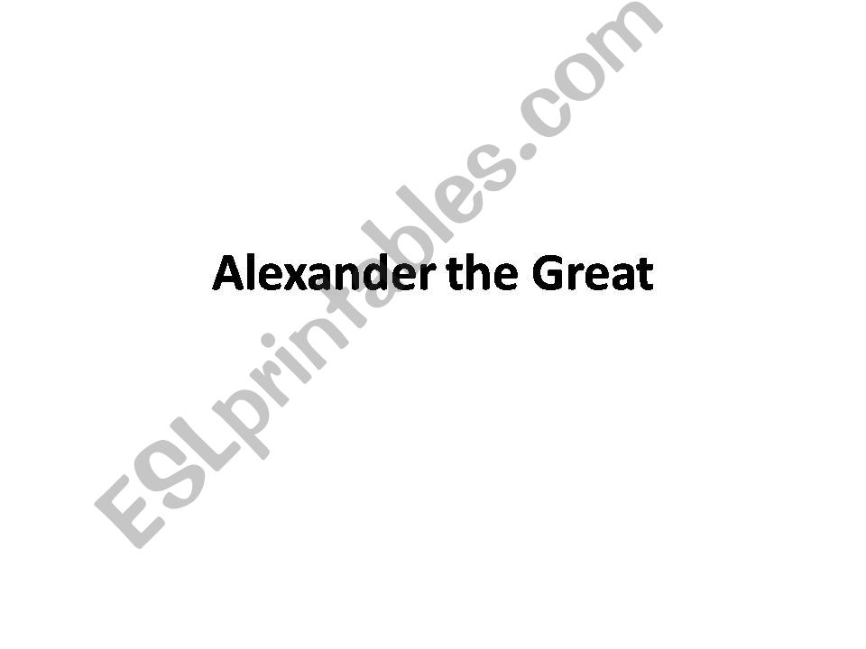 Alexander The Great powerpoint