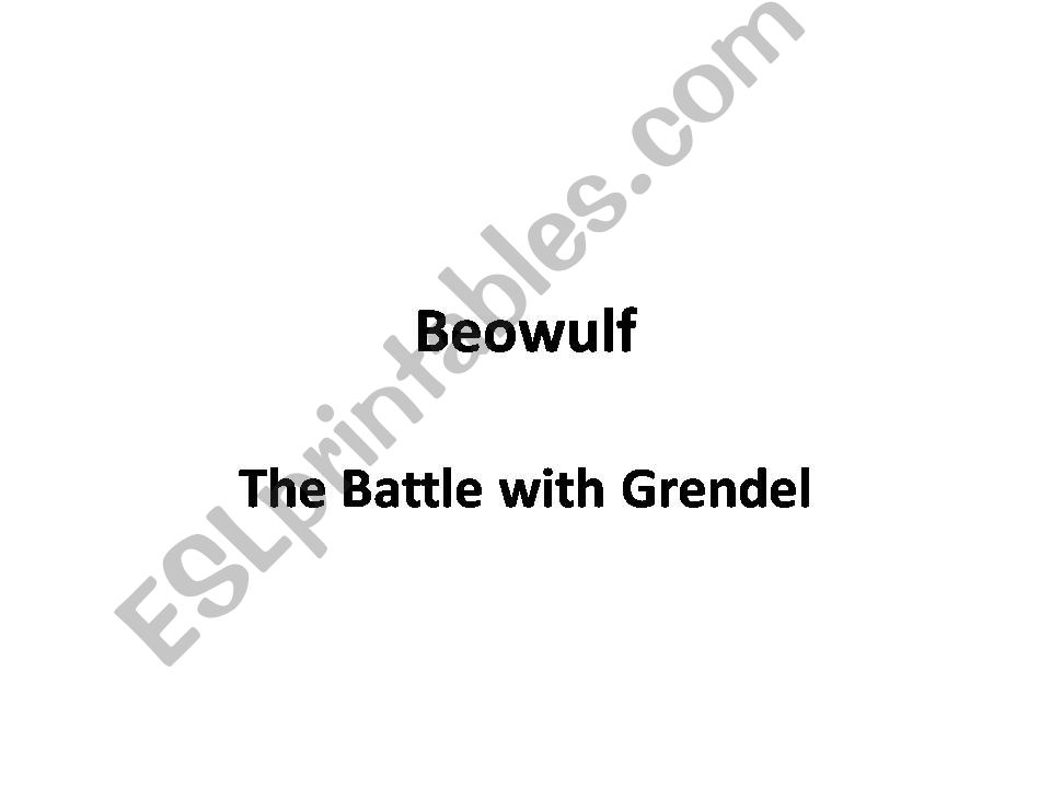 Beowulf powerpoint