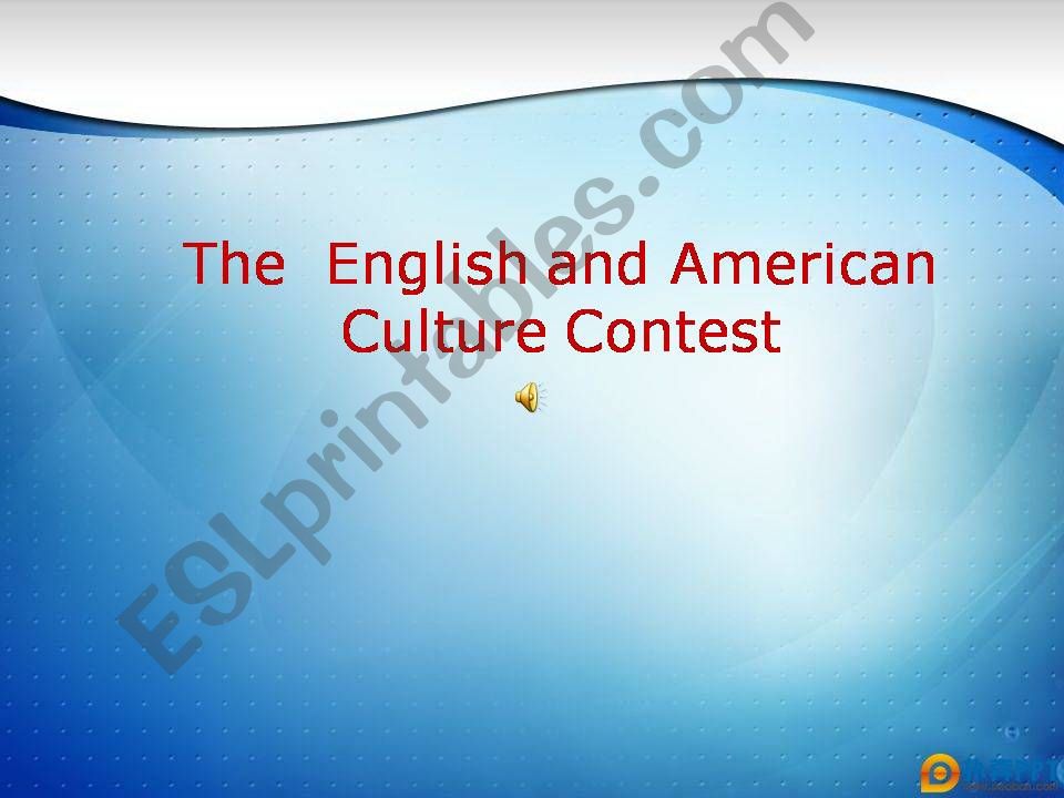 English and American Culture Quiz 1