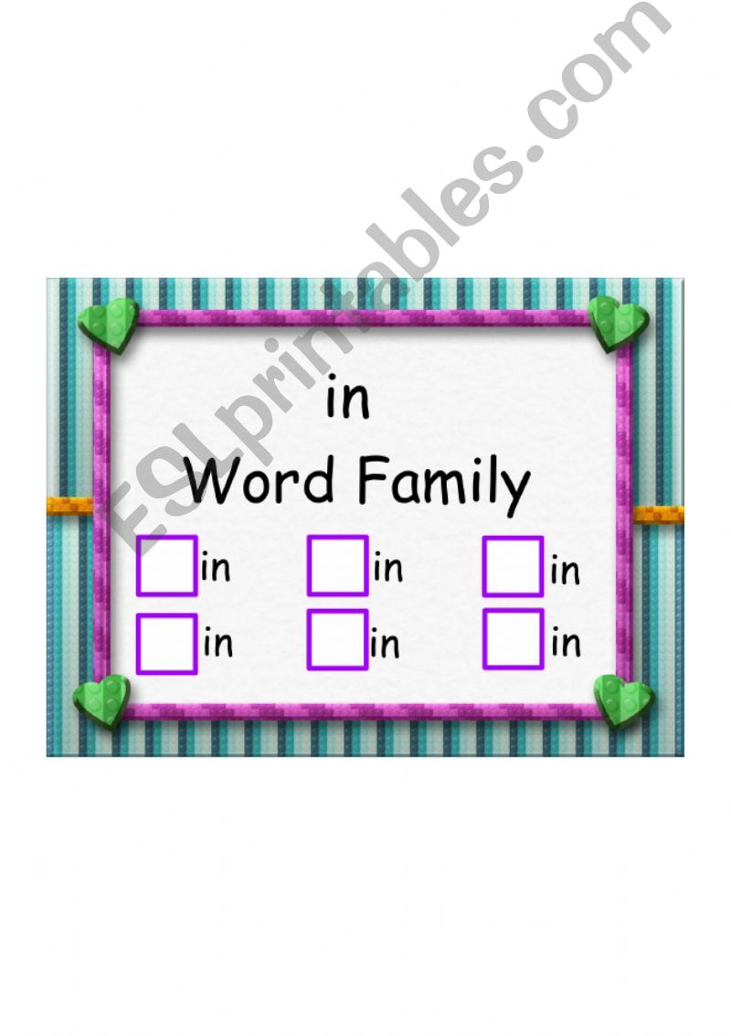 -in Word Family powerpoint