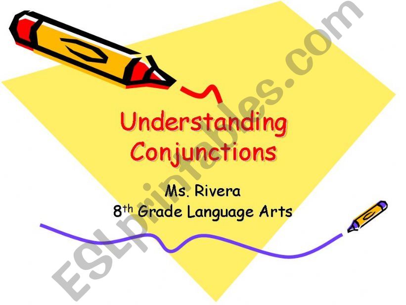 Understanding Conjunctions powerpoint