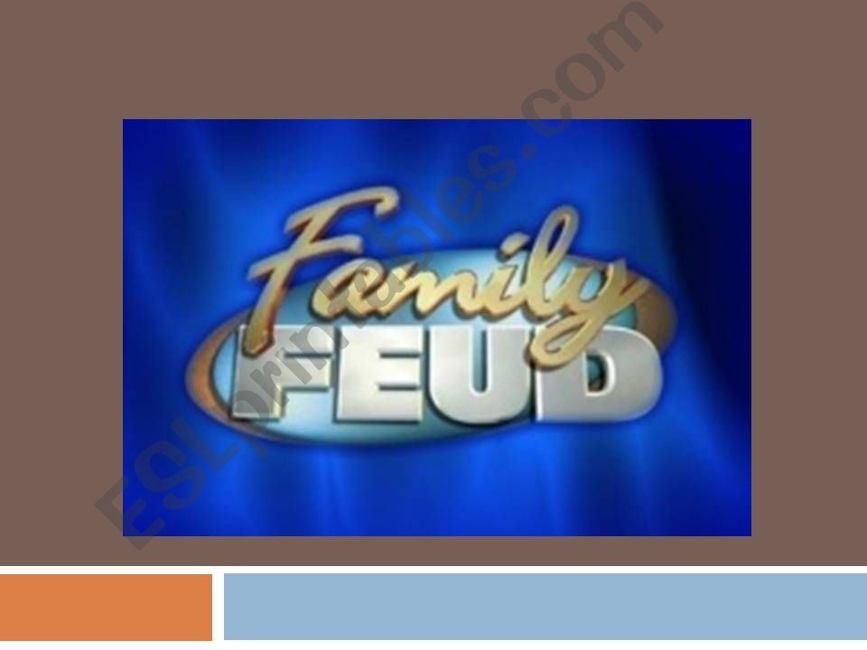 Family Feud Quiz 3 powerpoint