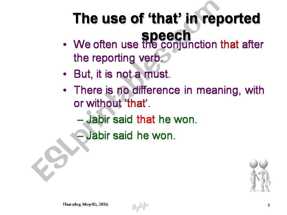 Reported Speech (Part 2) powerpoint