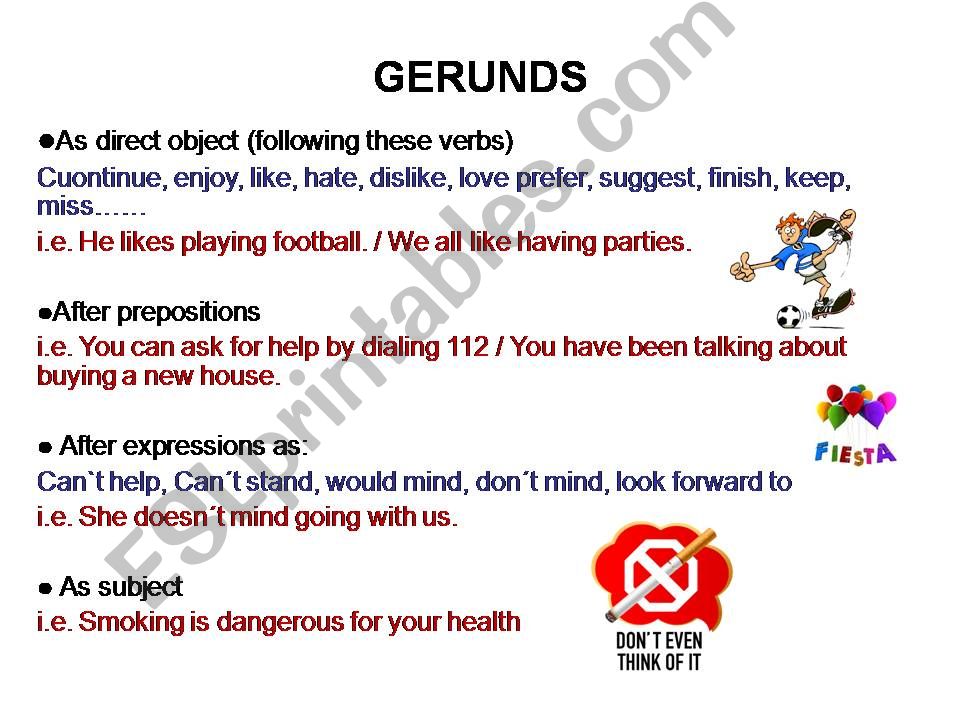 GERUNDS AND INFINITIVES powerpoint