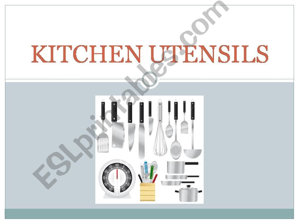 Kitchen Utensils powerpoint