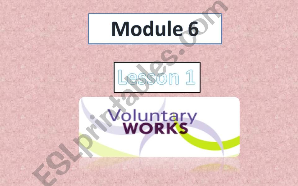 voluntary work powerpoint