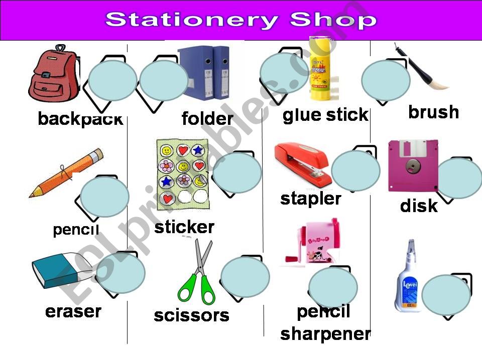 stationery shop powerpoint