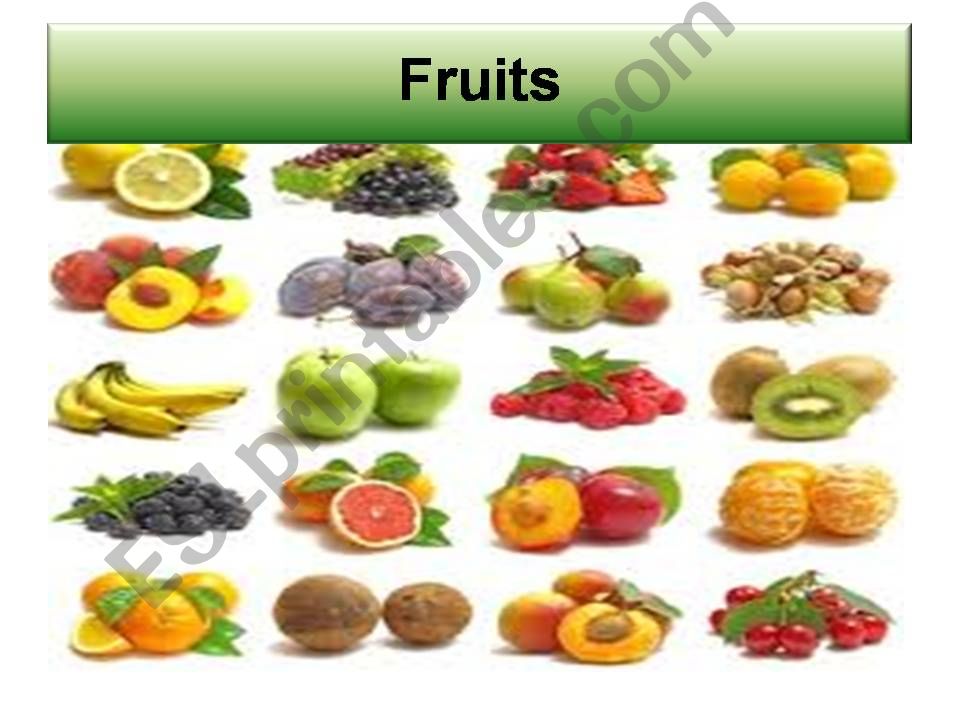 Likes and dislikes: Fruits powerpoint