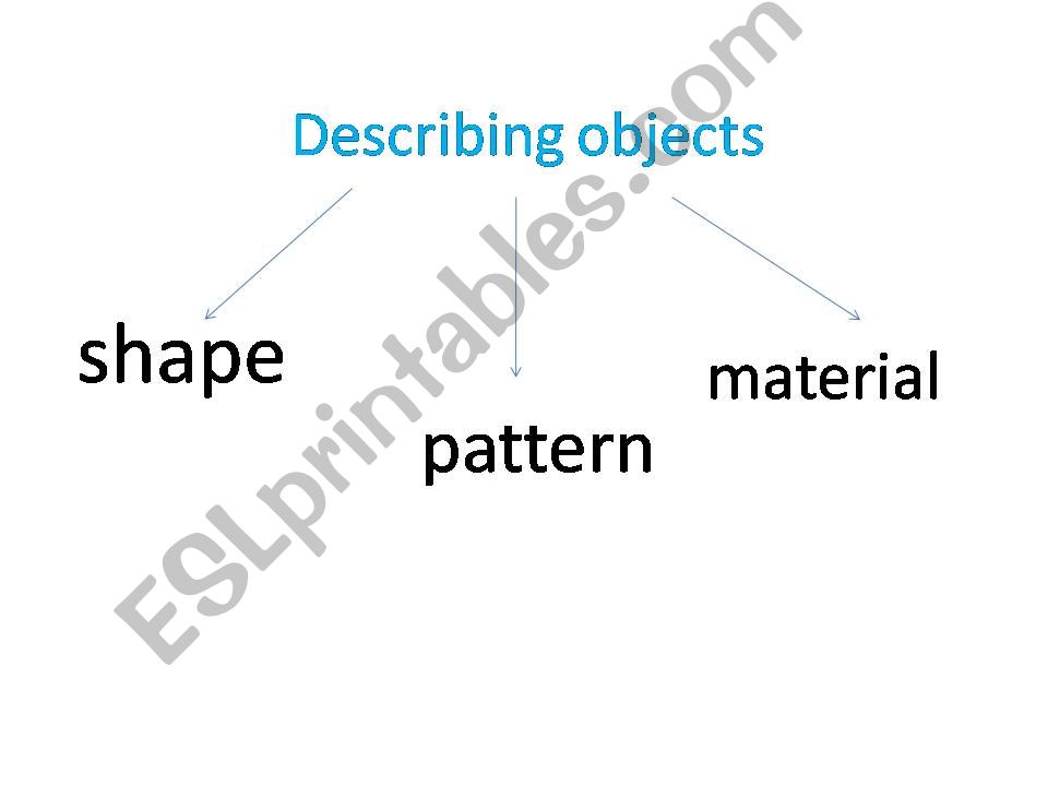 Describing objects powerpoint