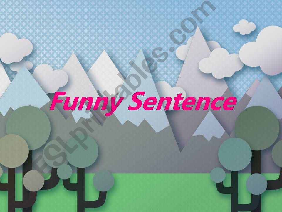funny sentence powerpoint