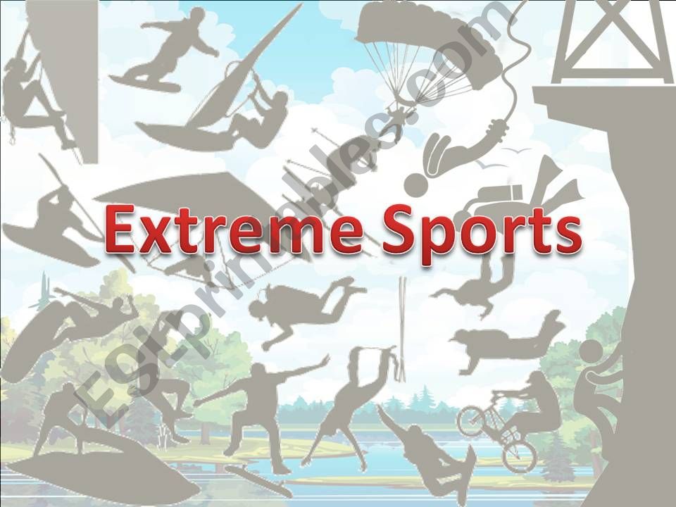 Ing form with extreme sports powerpoint