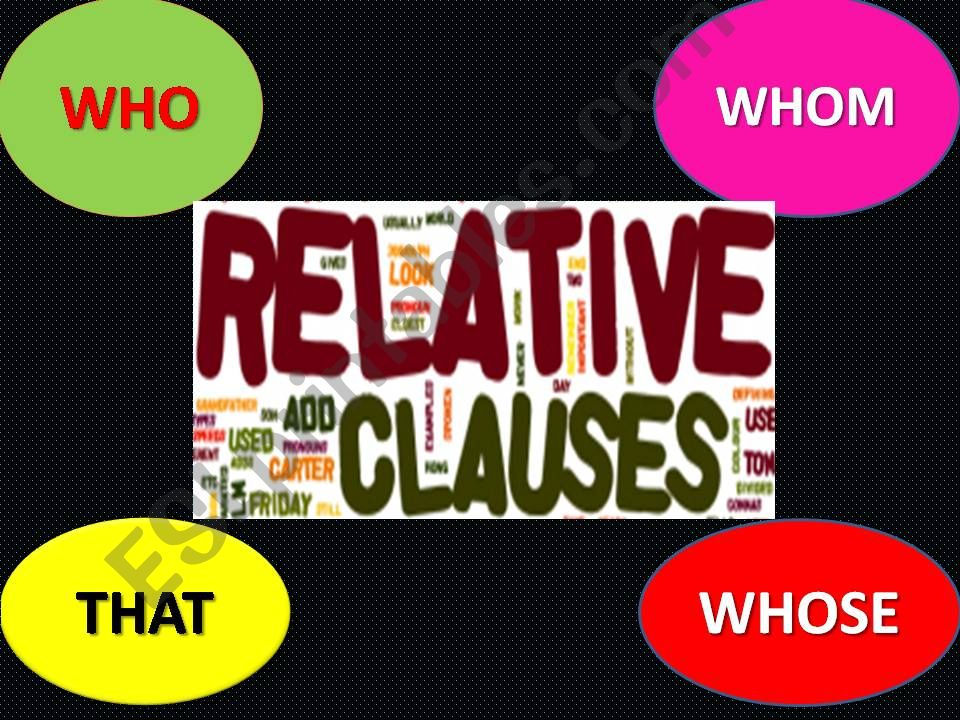 Relative clauses powerpoint