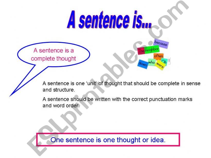 Sentences and Connectives powerpoint
