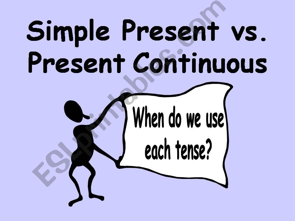 present simple vs present continuous