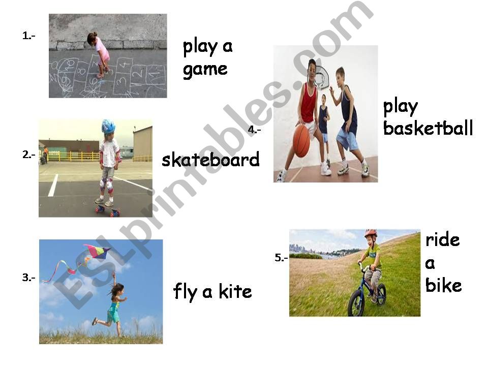 Outdoor Activities powerpoint