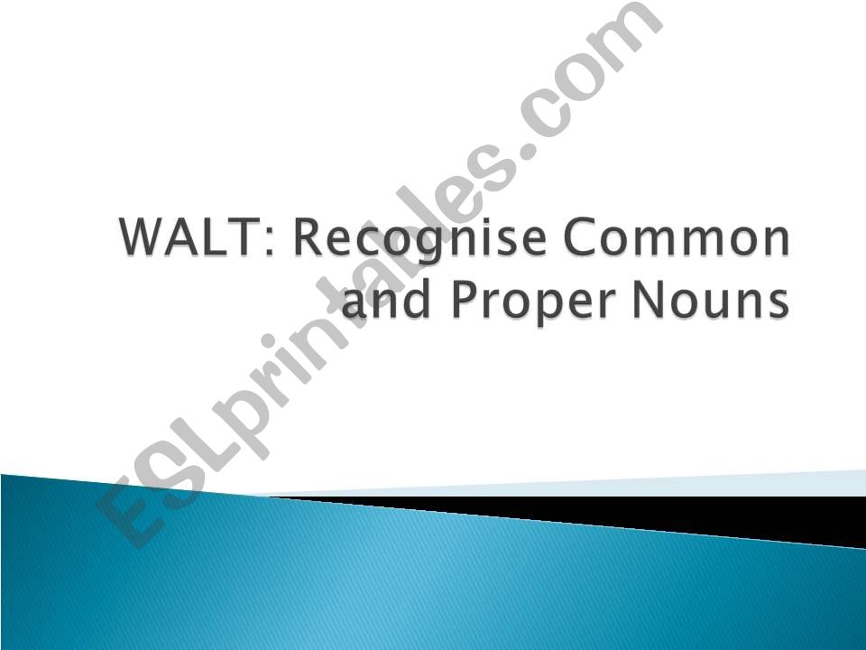 common and proper nouns powerpoint