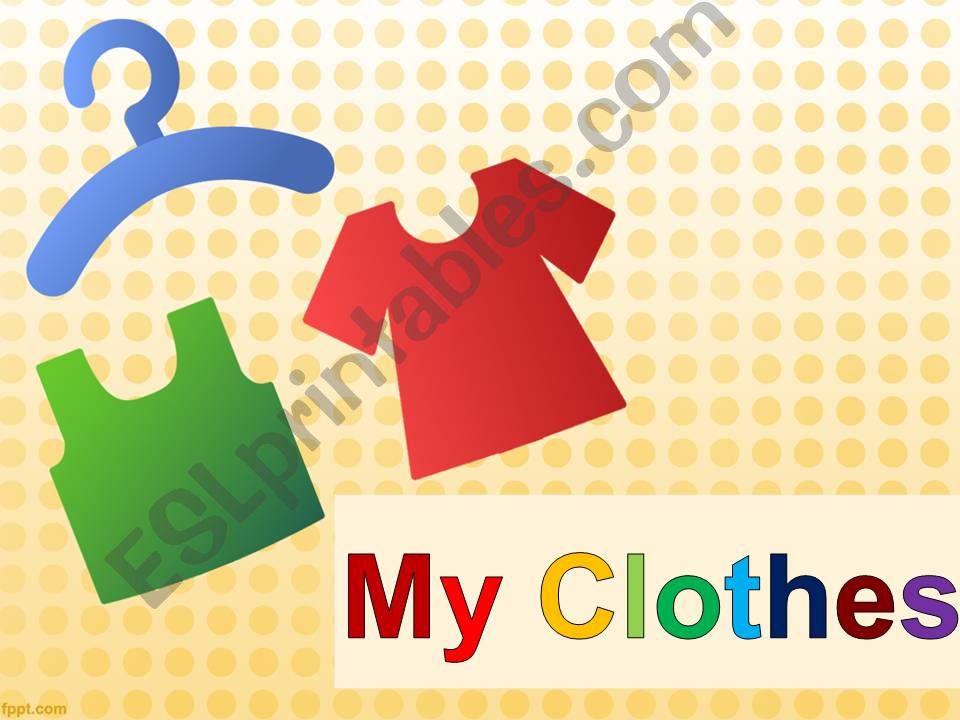 Clothes powerpoint