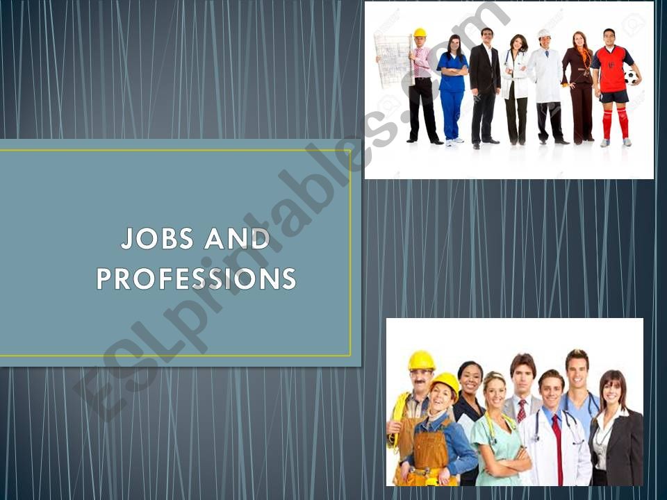 Jobs and Professions powerpoint