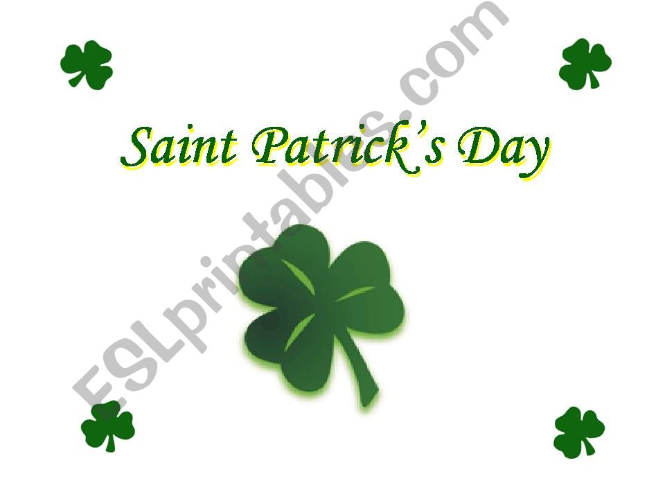 Saint Patricks Day presentation