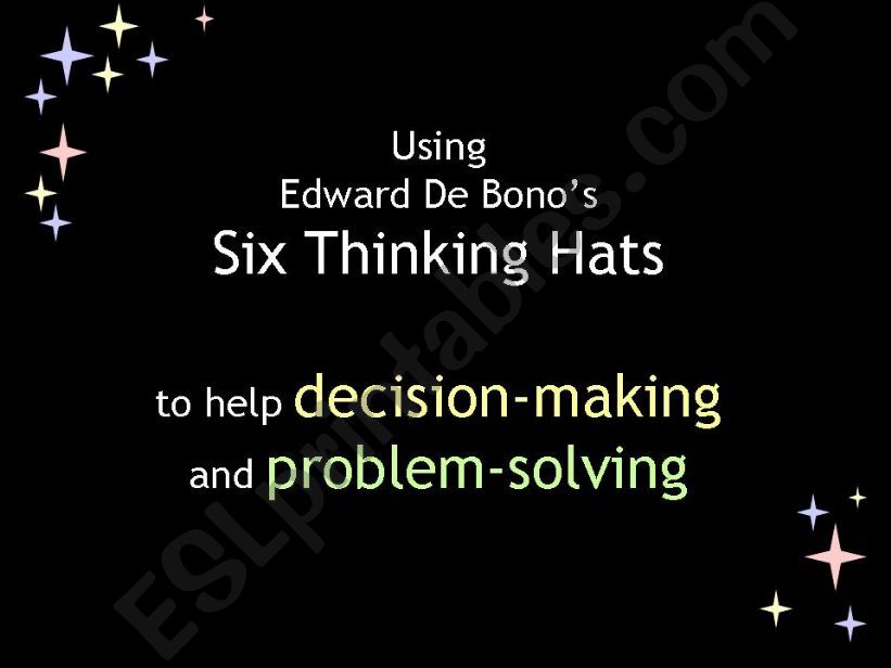 six thinking hats powerpoint