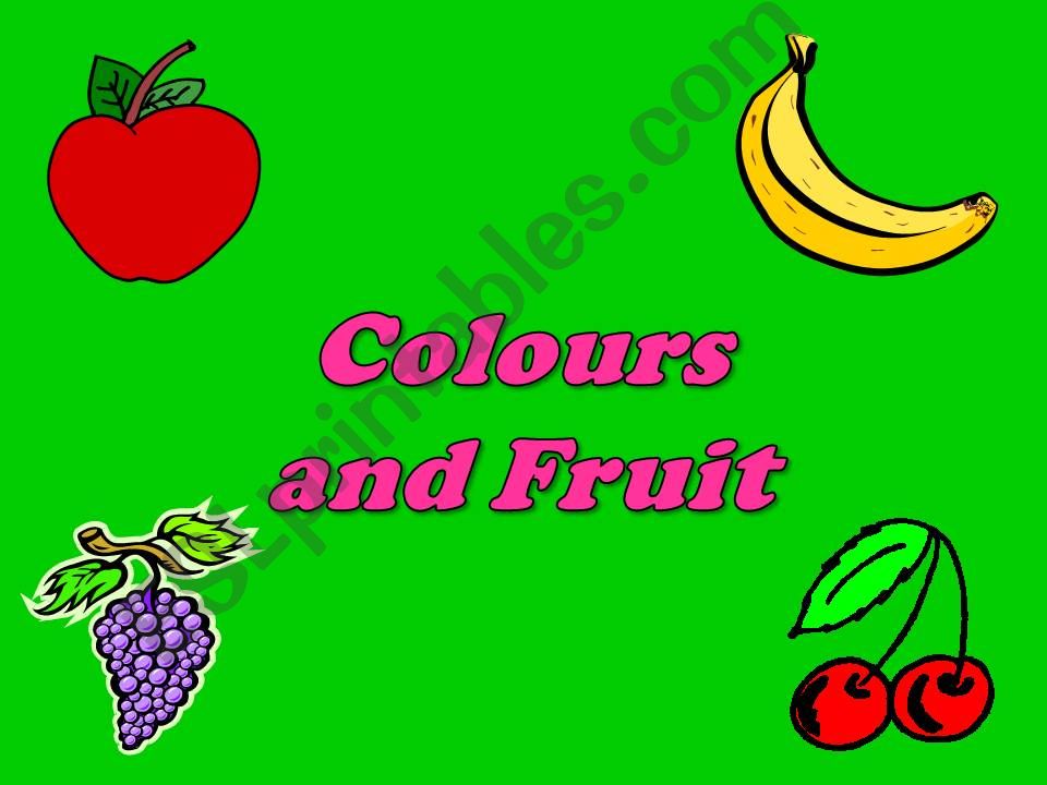 colours and fruit  powerpoint