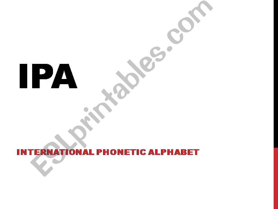 IPA Review powerpoint