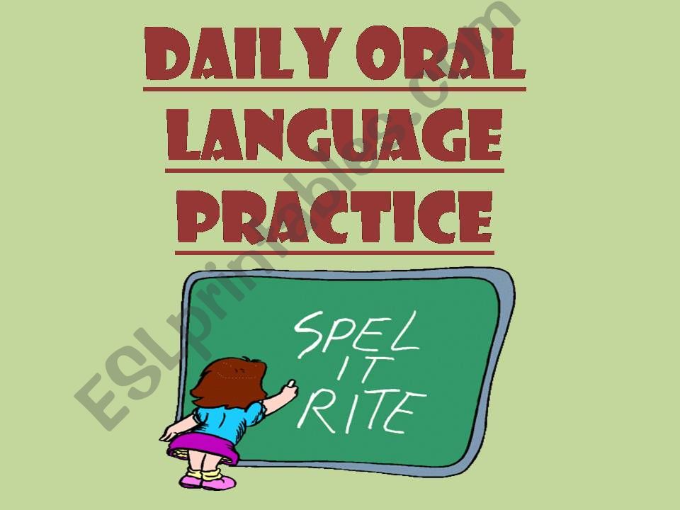 Daily Oral Language powerpoint