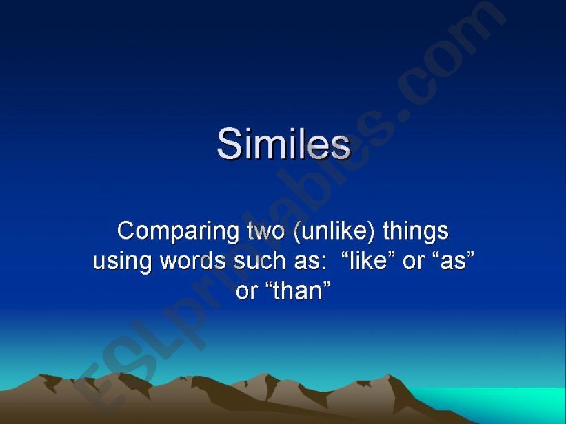 Similes powerpoint