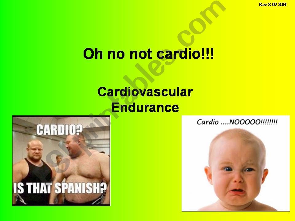 Cardiovascular endurance powerpoint