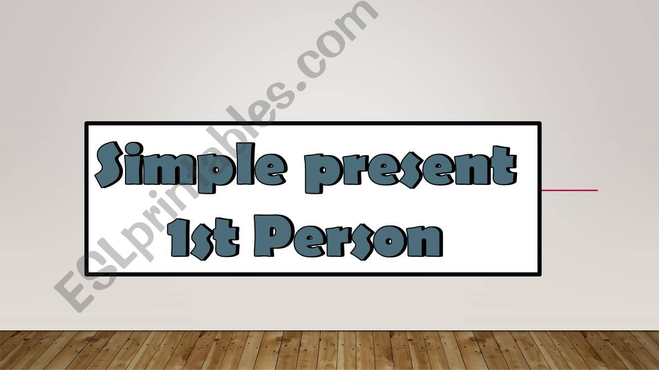 Present Simple Part I  powerpoint