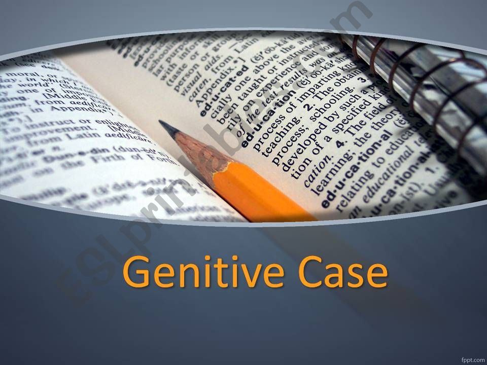 Genitive Case powerpoint