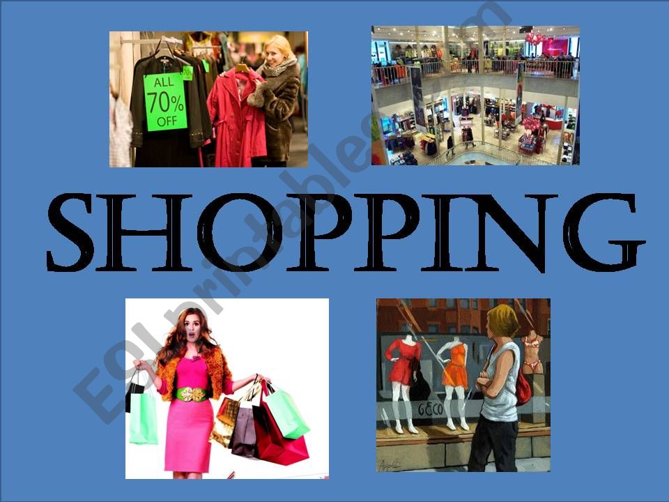 shopping dialogue  powerpoint