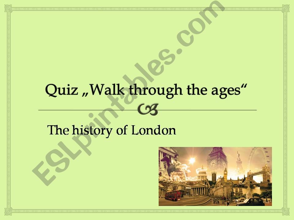 History of London powerpoint