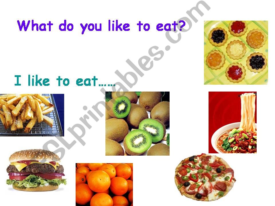 what do you like to eat ? powerpoint