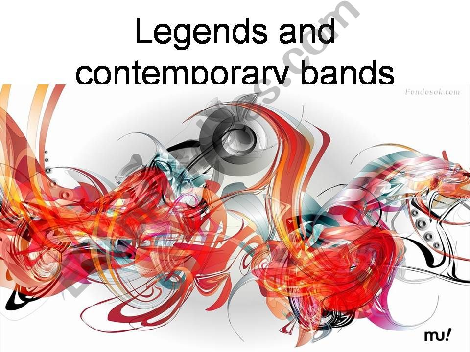 CONTEMPORARY BANDS powerpoint