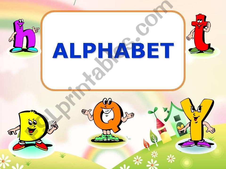 The Alphabet powerpoint