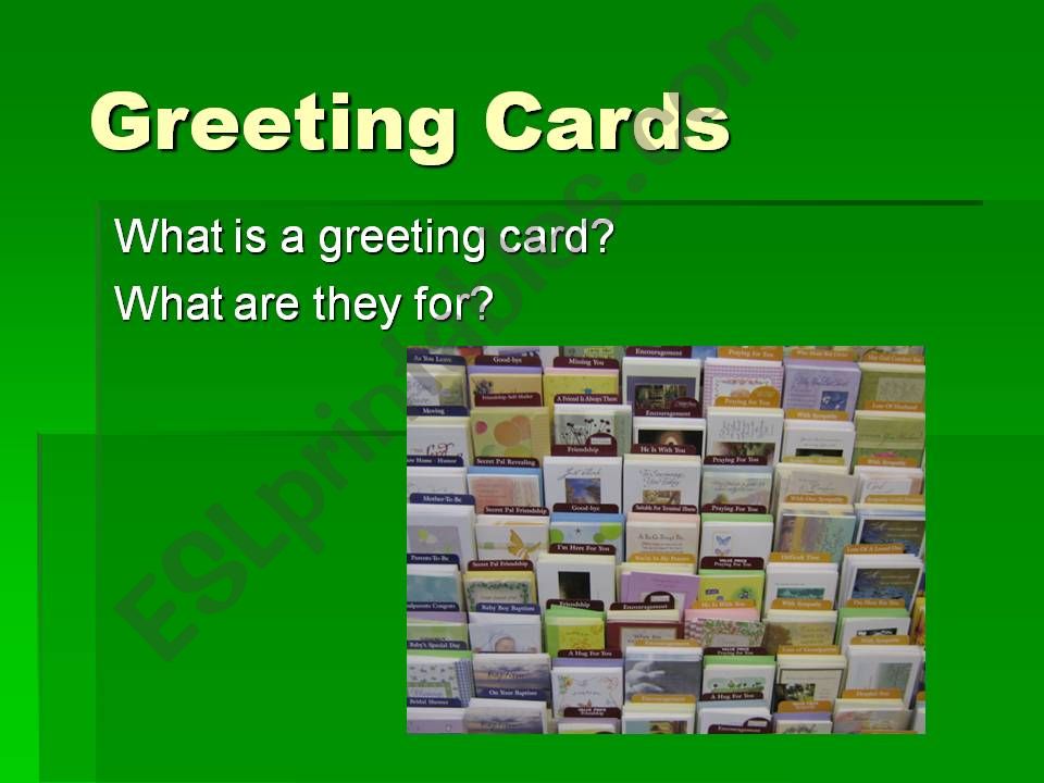 Greetings Cards powerpoint
