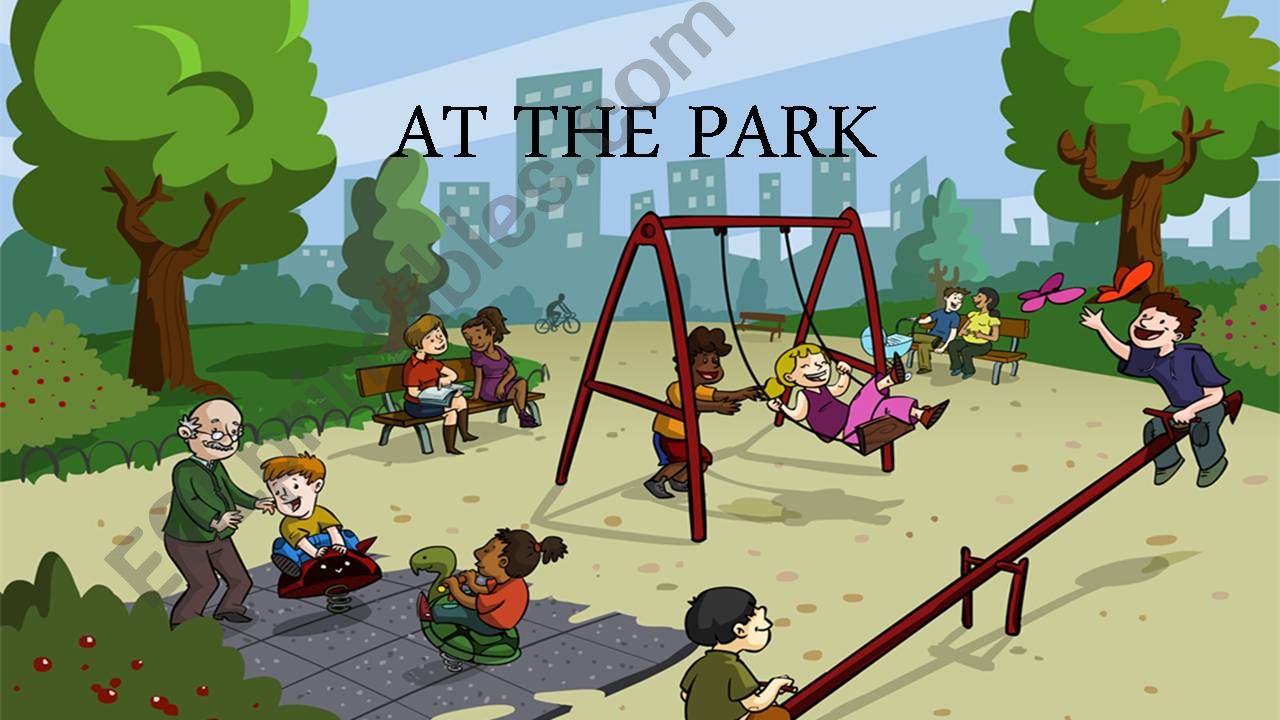 AT THE PARK powerpoint