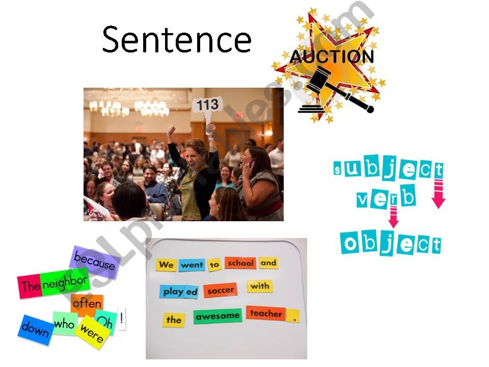 sentence action powerpoint