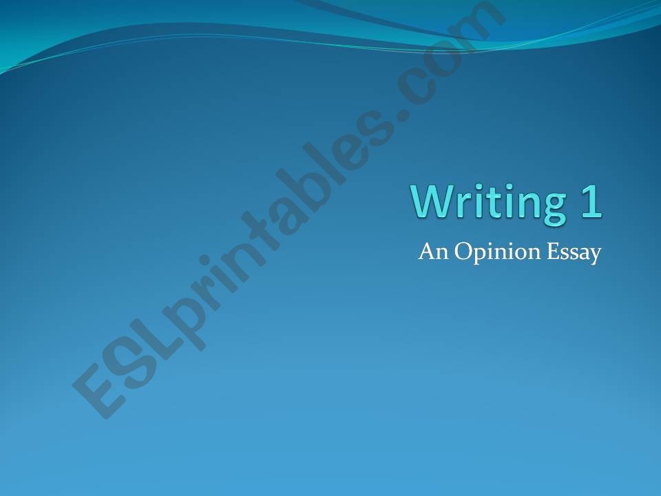 Opinion Essay powerpoint