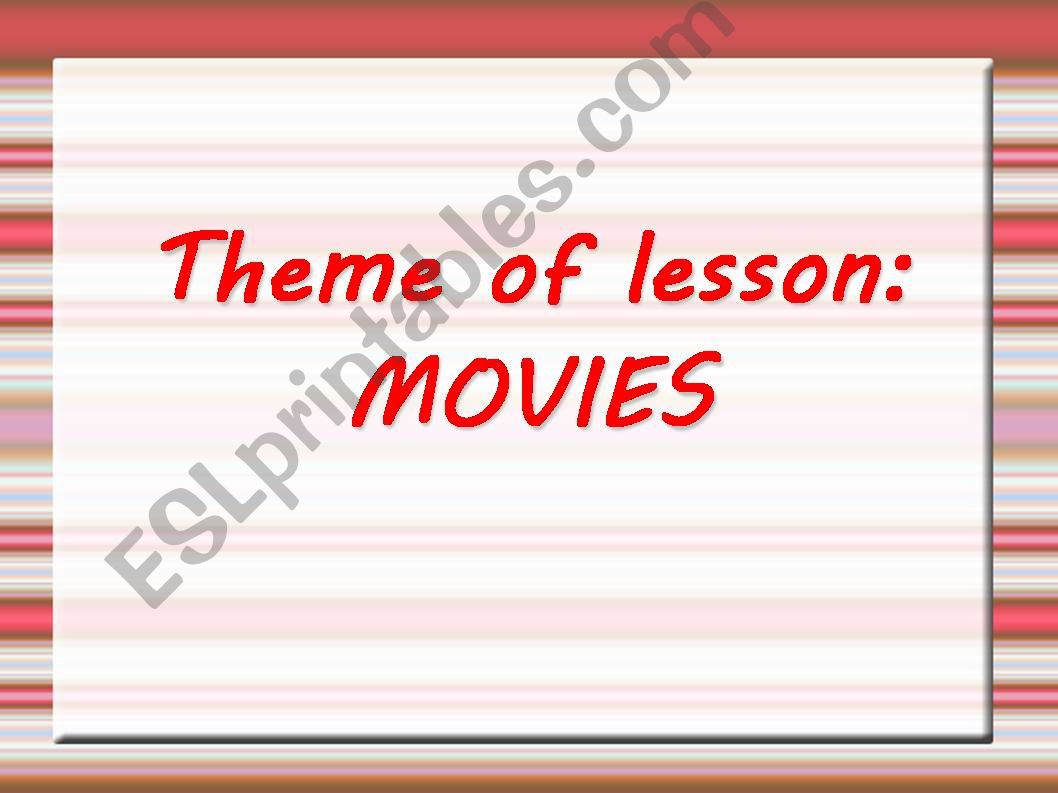 Movies powerpoint