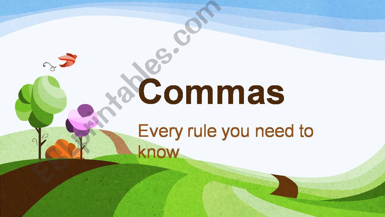 commas powerpoint