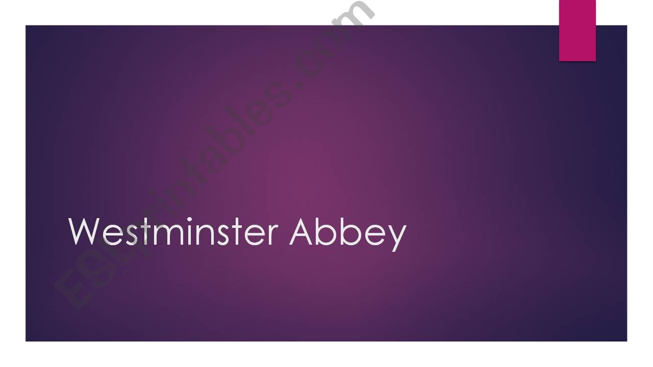 Westminster Abbey powerpoint