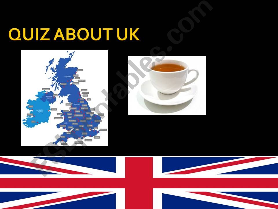 Quiz about the UK powerpoint